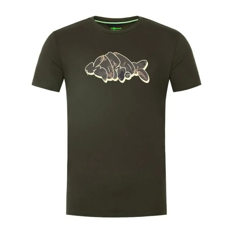 Korda Outline Tee Dark Olive Small Snelle Levering