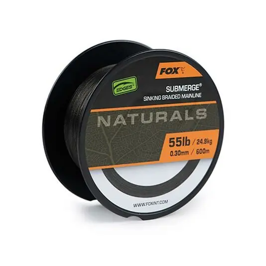 Fox Edges Submerge Natural Braid 600m 0.30mm - 55lb/24.9kg Koopje