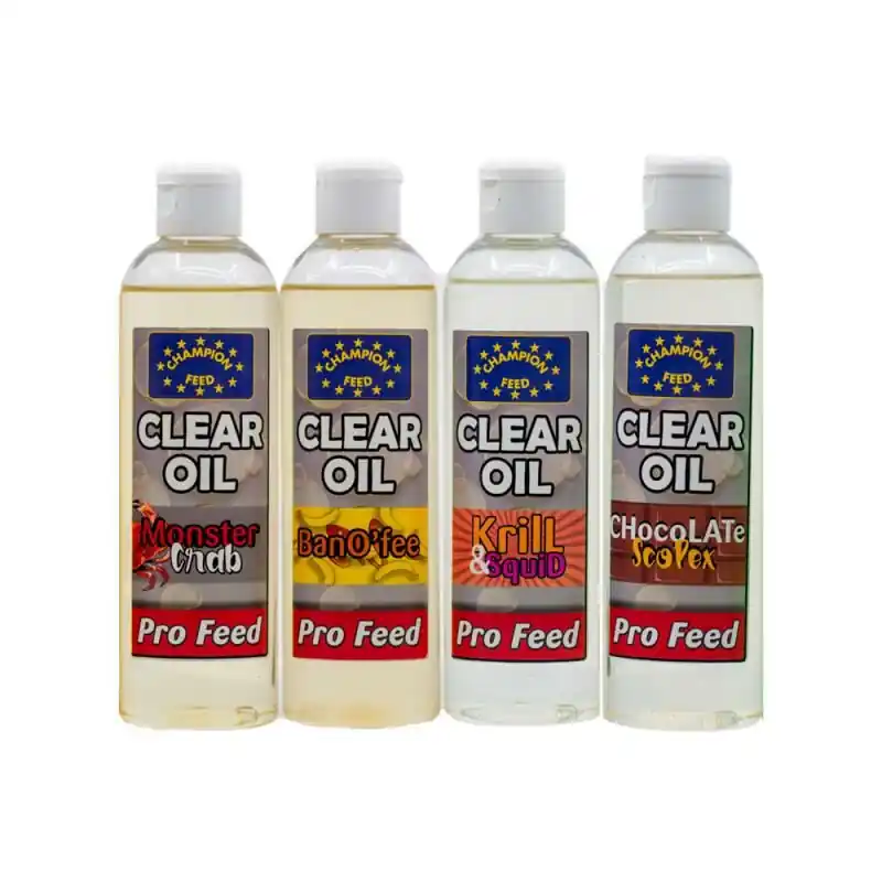 Champion Pro Feed Clear Oil 250ml Monster Crab Lage Prijs