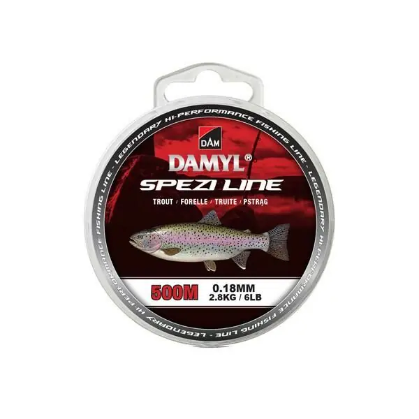 Koop Vandaag Dam Spezi Line Trout Transparant 500m 0.20mm 3.2kg