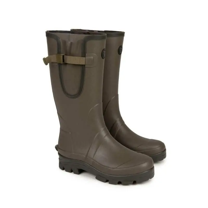 Fox Neoprene Lined Camo/Khaki Rubber Boot 46 Hete Deal