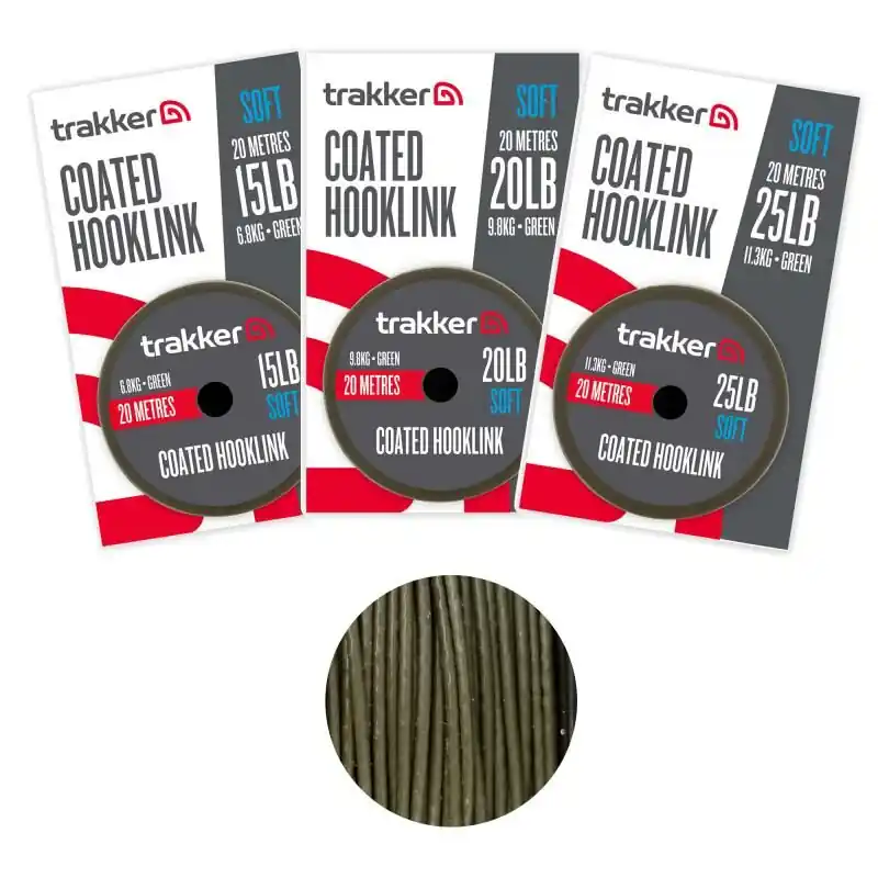 Trakker Soft Coated Hooklink 45lb - 20.4kg Gereduceerde Prijs