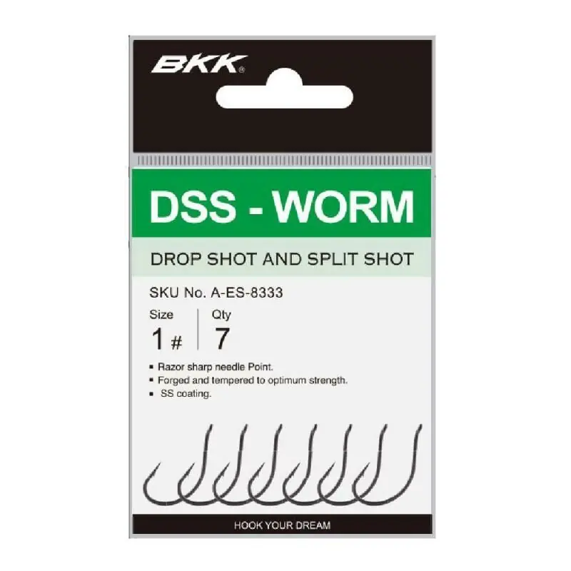 Nu Kopen BKK DSS-WORM Dropshot Hook Size 2/0