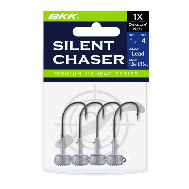 Weekendaanbieding BKK Silent Chaser Draggin Ned Jighead 1/0 - 7.0g