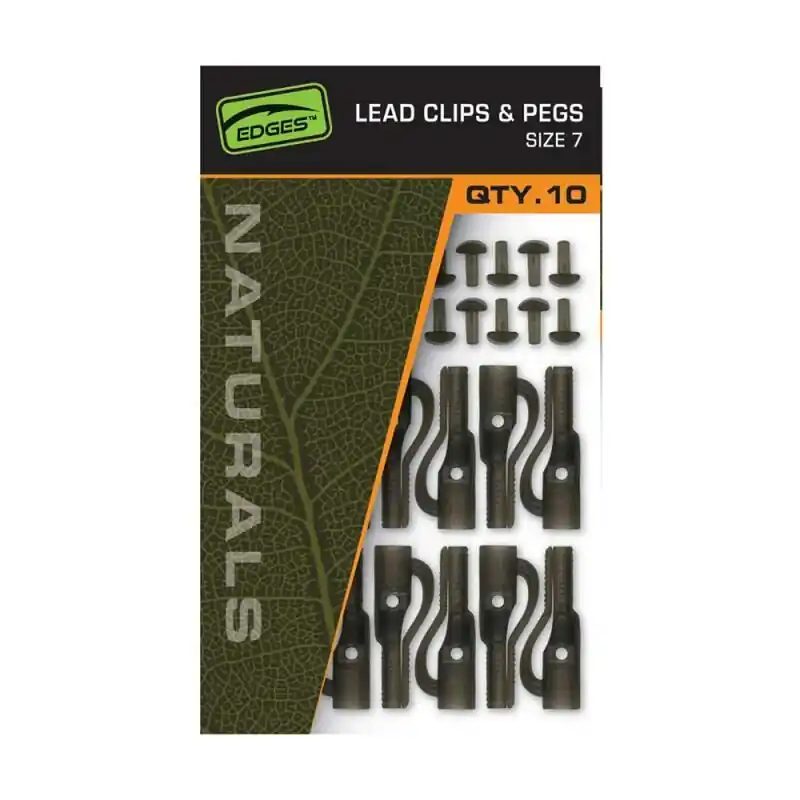 Fox Edges Naturals Size 7 Lead Clips & pegs Favoriet