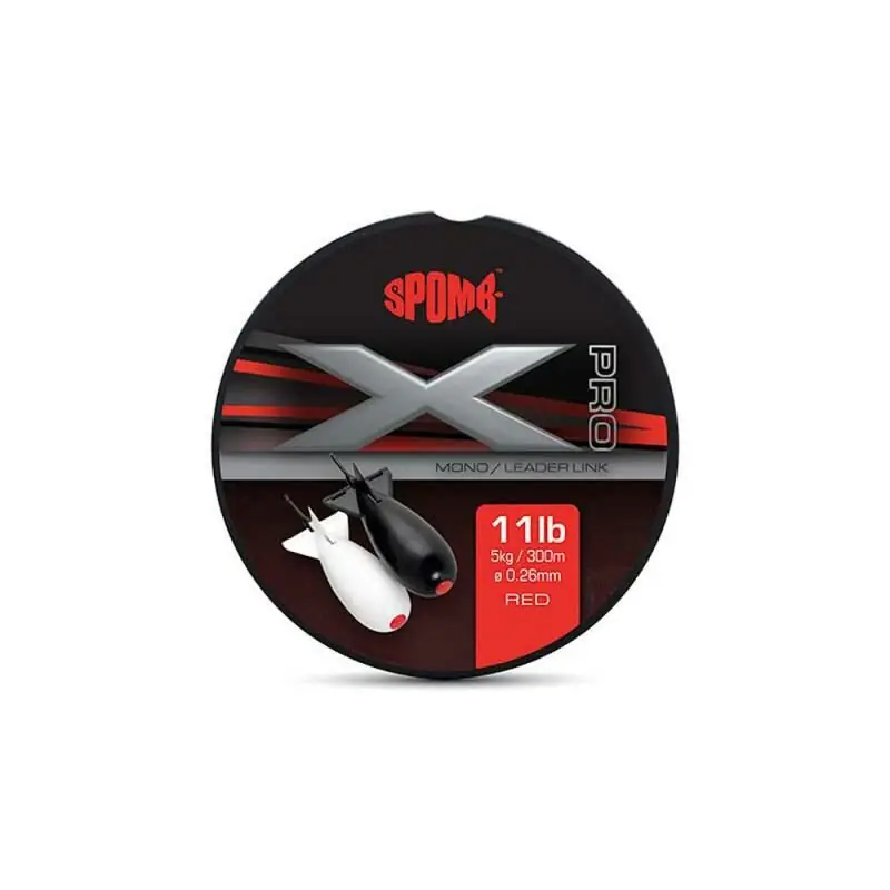 Spomb XD Pro Spod Mono Red 300m 0.26mm - 11lb Flitsaanbieding