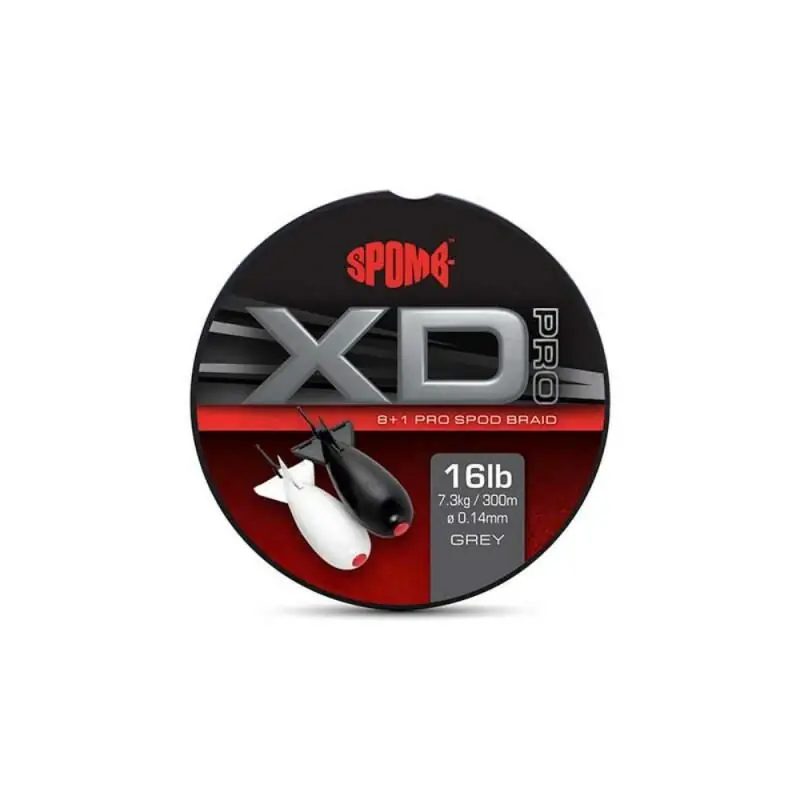 Beperkte Voorraad Spomb XD Pro Spod Braid Grey 8+1 300m 0.18mm - 24lb