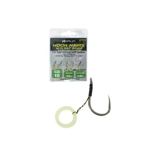 Korum Hookhairs with Baitbands Size 8 Hete Deal