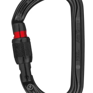 Karabijnhaak PETZL AmD schroefslot zwart Beperkte Voorraad