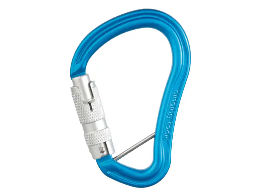 Express Levering Karabijnhaak Singing Rock HECTOR BC drievoudig slot blauw