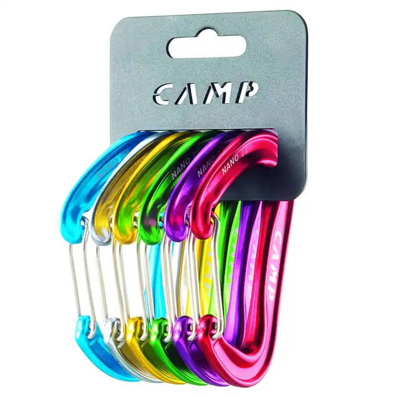 Karabijnhaak set CAMP nano 22 Rackpakket Hoge Kwaliteit