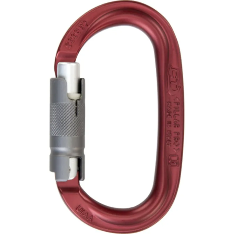 Karabijnhaak Climbing Technology Pijler PRO TG rood Op = Op