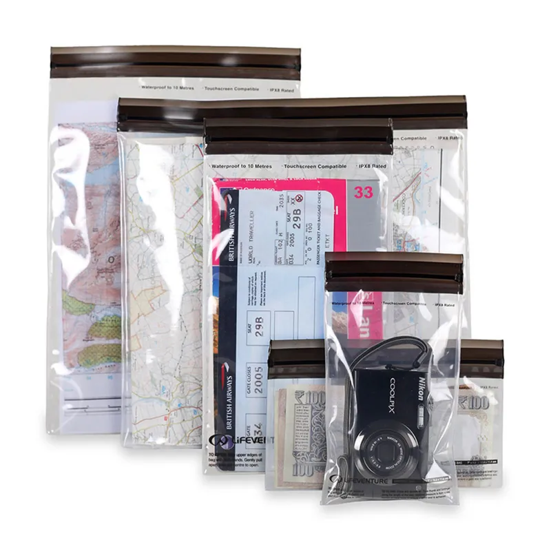 Set van verpakking Lifeventure DriStore LocTop Tassen - kaarten Snelle Levering