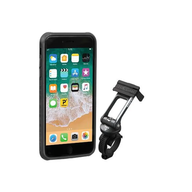 Populair huisvesting Topeak Ridecase voor iPhone 6 Plus / 6s Plus / 7 Plus / 8 Plus zwart grijs