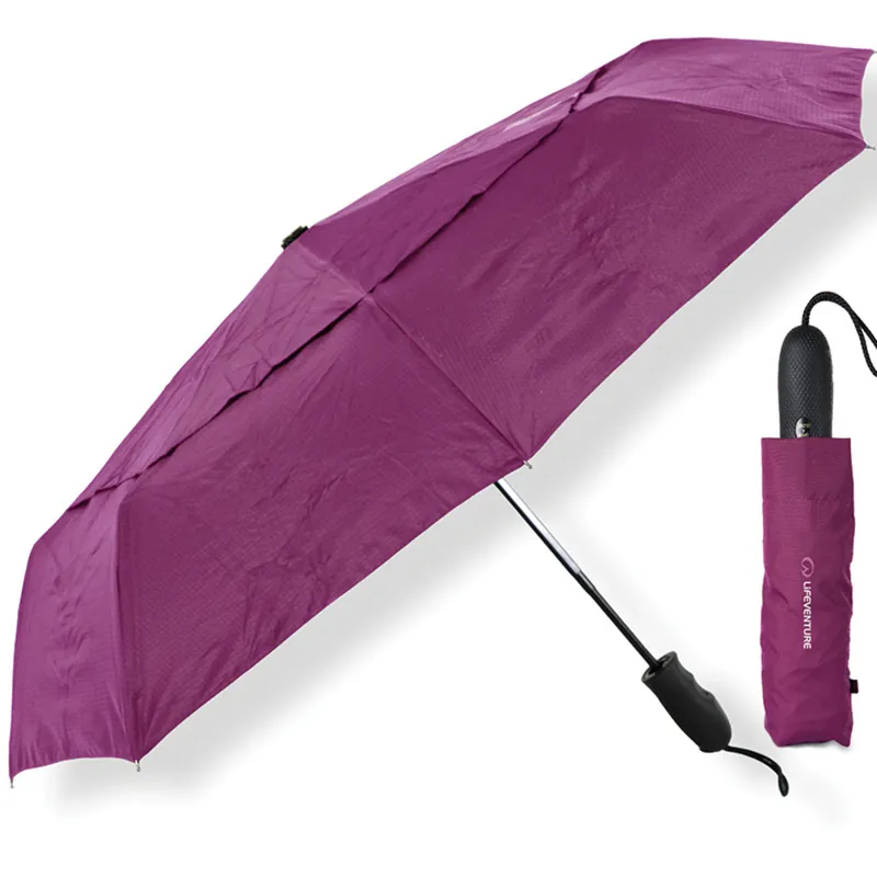 Koop Vandaag Paraplu Lifeventure tocht Paraplu Medium purper