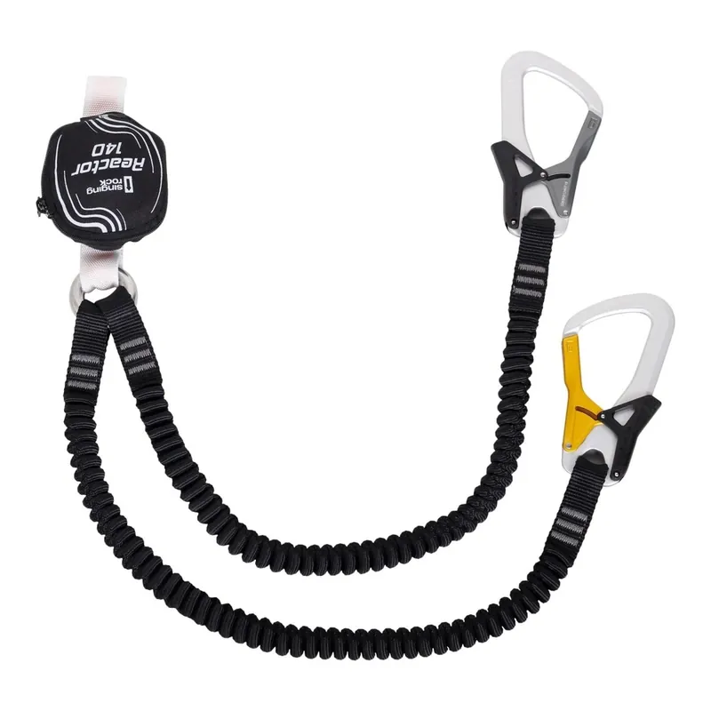 Geluiddemper val Singing Rock Reactor 140 Buigen Ring ja 155 cm + 2xK0124 zwart Veilige Betaling
