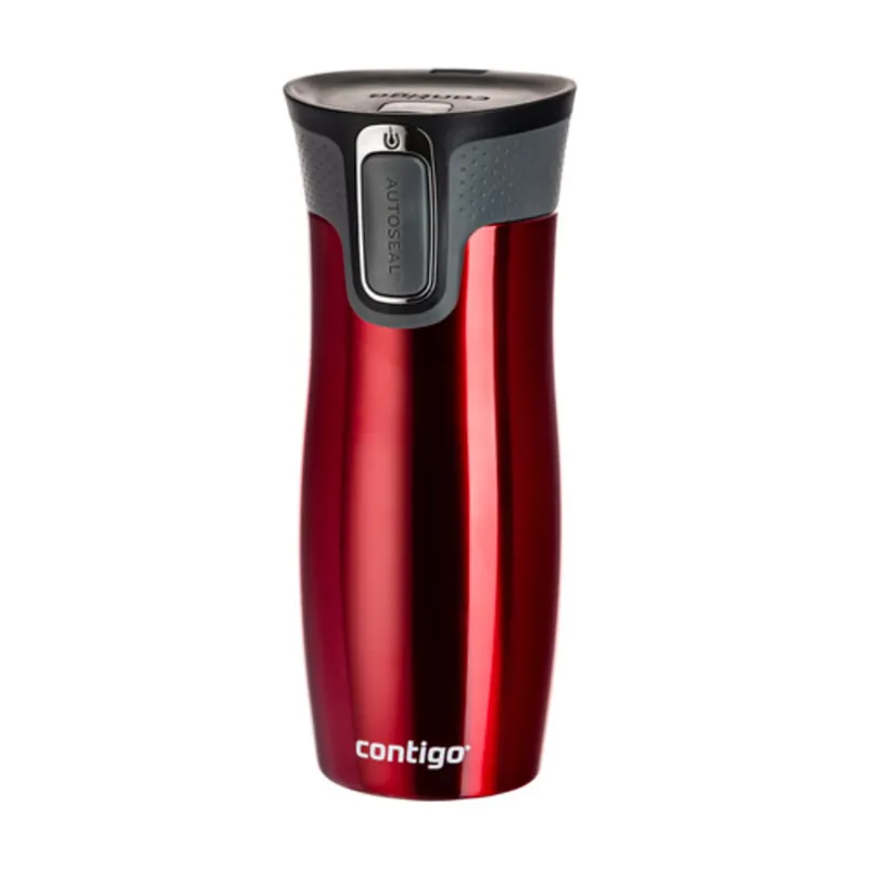 Weekendaanbieding Thermosfles Contigo Autoseal West Lus 470ml rood