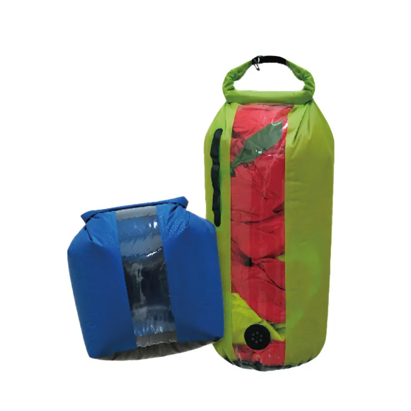 Express Levering Waterbestendig doos YATE Droog Tas met raam en ventiel M blauw