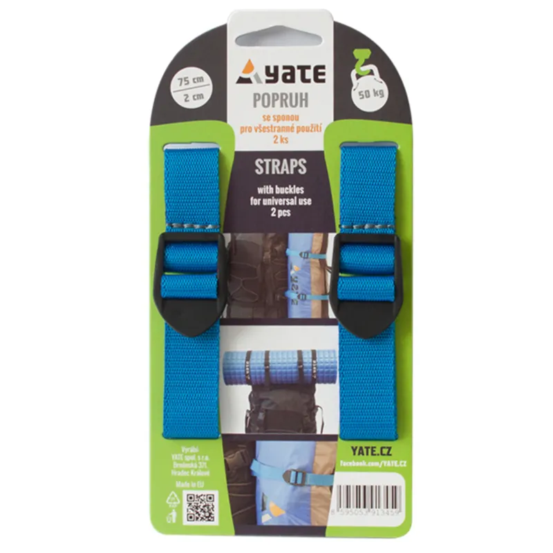 Uitverkoop Band YATE se gesp 2x75 cm - 2 stuks