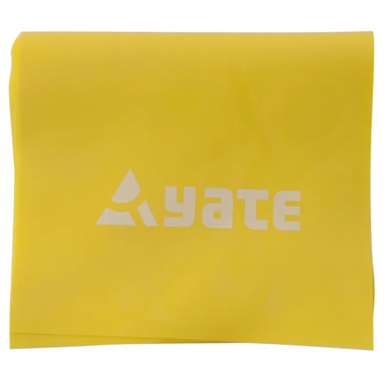 Oefening paspoort YATE Fit Band 120 x 12 cm zacht, geel Aanbieding