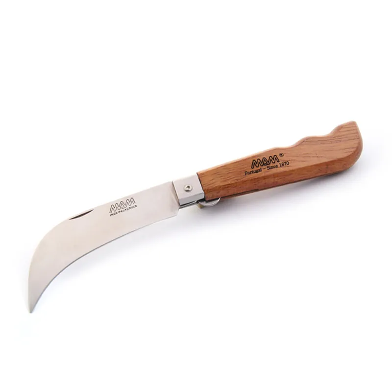 Sluitend paddestoel mes met verzekering MAM 2070 9,0 cm bubinga Rechtstreeks Van De Fabrikant