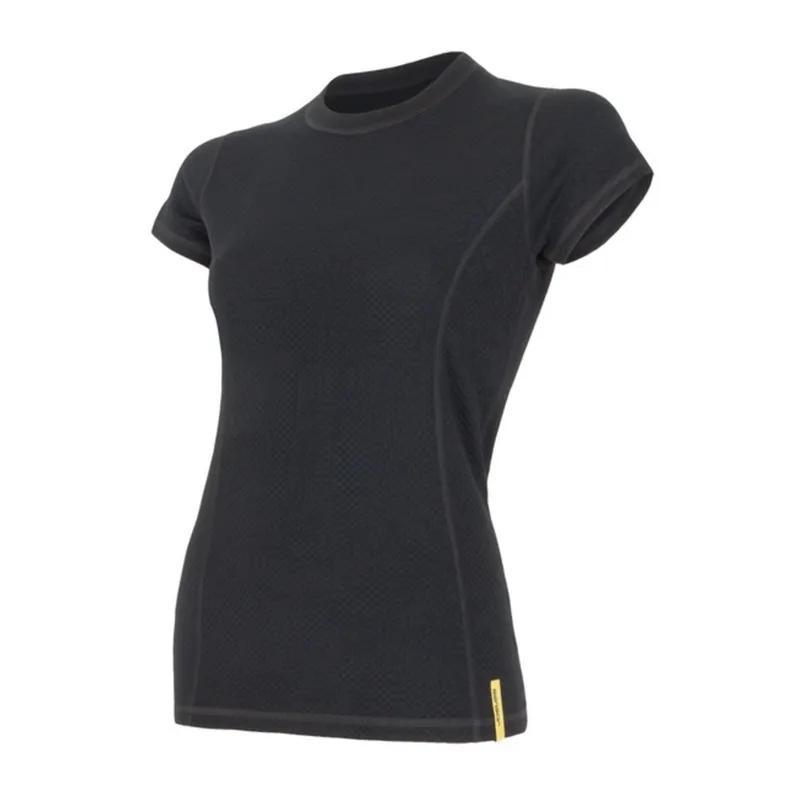 Hoge Kwaliteit Dames t-shirt SENSOR Merino DF zwart S