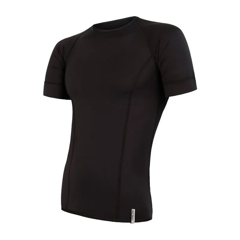Mannen t-shirt SENSOR Coolmax Tech kr. mouw zwart S Betrouwbaar