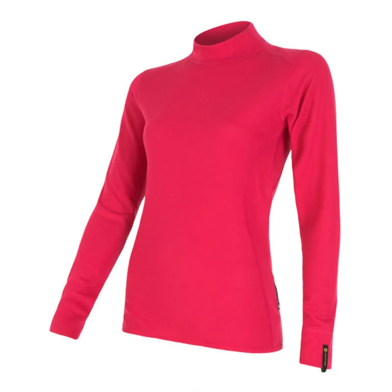 Dames t-shirt SENSOR Dubbele Gezicht dl.ruk. magenta S Nieuw