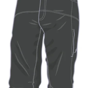 Actieprijs Mannen 3/4 broek Warmpeace Kei donker grijs S