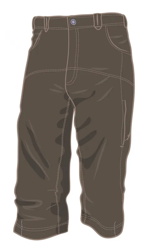 Fabrieksprijs Mannen 3/4 broek Warmpeace Kei belangrijk bruin S
