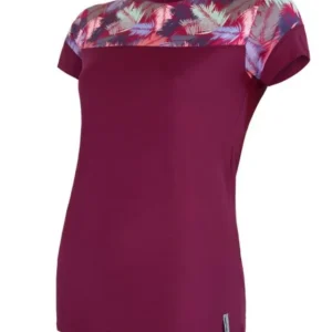 Dames t-shirt Sensor Coolmax Indruk maken paarse veer S Fabrieksprijs