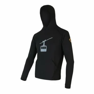 Mannen mikina SENSOR Merino Bovenste Gondel zwart S Korting