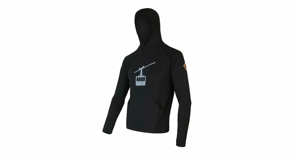 Mannen mikina SENSOR Merino Bovenste Gondel zwart S Korting