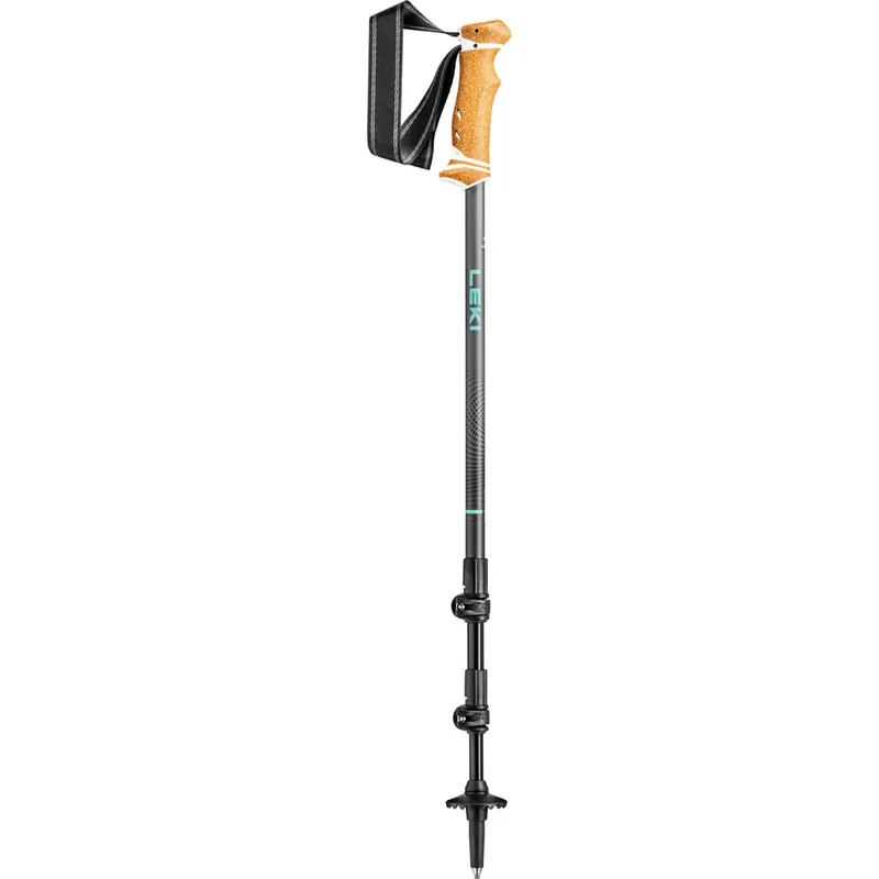 Trekking gat Leki Lhasa mint-donker antraciet-wit 90-125cm Beste Prijs