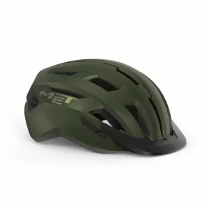 Wielersport helm MET Alle wegen olijf- iriserend 52-56 Express Levering