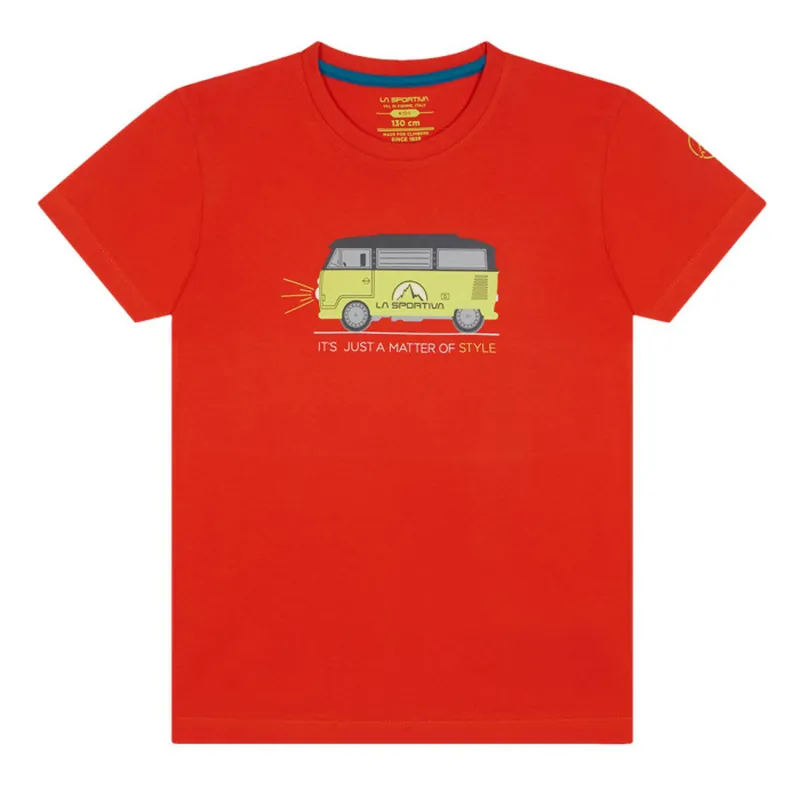 Populair Kinderkleding t-shirt La Sportiva bestelwagen T-shirt papaver 130