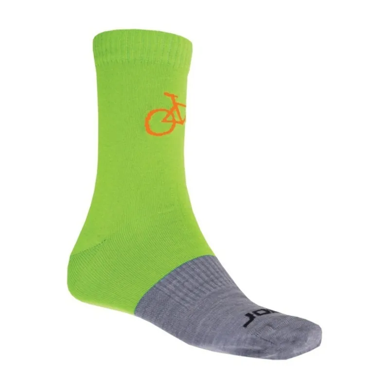 Beperkte Voorraad Sokken SENSOR Tour Merino Wol groen / grijs S (3-5 UK)