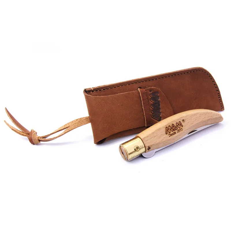 Fabrieksprijs Leren etui op een mes met een lus YATE Mam 3001