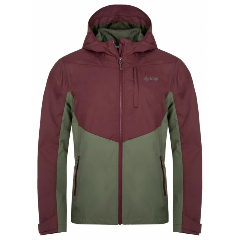 Heren outdoorjas Kilpi Sonna-M Donkerrood XS Betrouwbaar