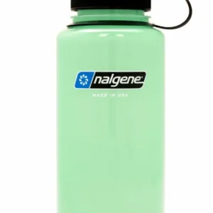 Fles Nalgene Wijde mond 1000mL gloed groen Hoge Kwaliteit
