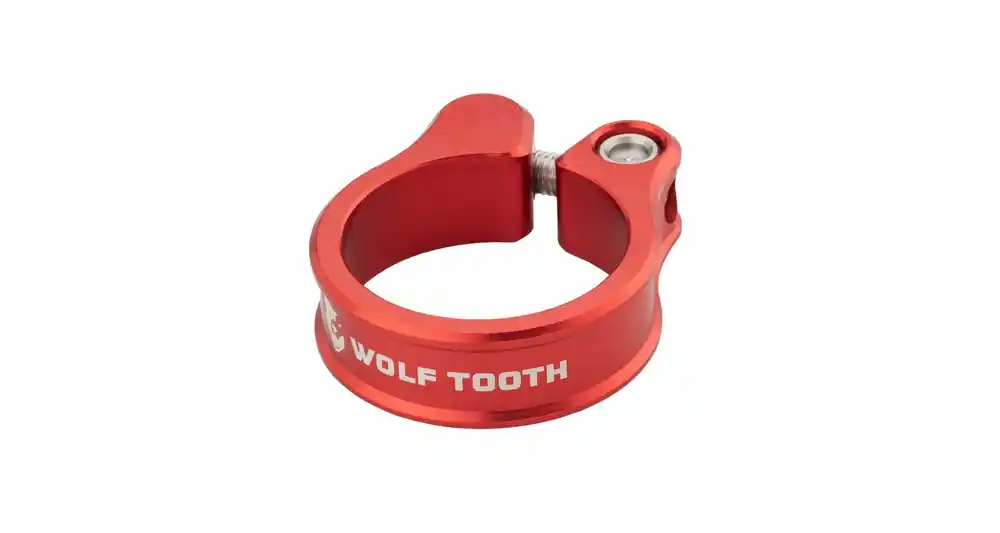Wolf Tooth zadelpenklem 31,8 mm rood Uitverkoop