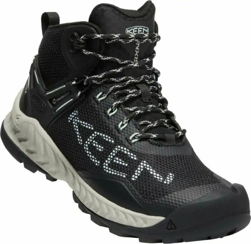 Dames schoenen Keen NXIS EVO MIDDEN WP zwart blauw glas 37 Dagaanbieding