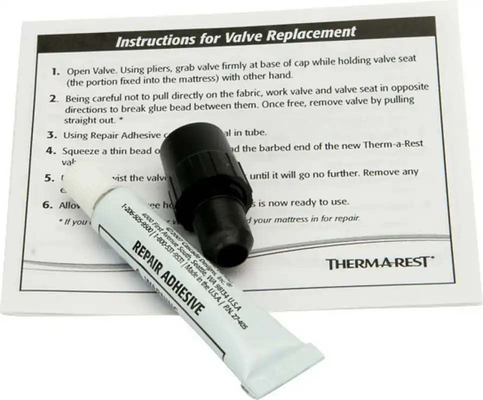 Set voor reparatie kleppen Therm-a-rest Klassiek Ventiel Reparatieset Meest Verkocht