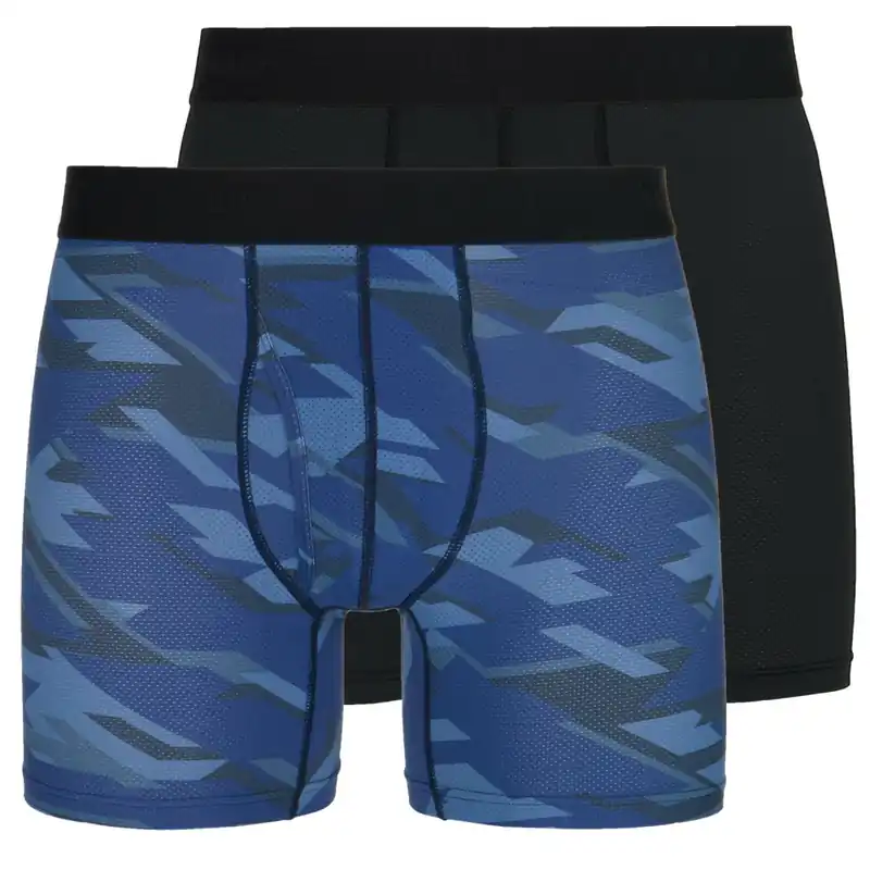 Merkproduct Technische boxershorts voor heren Kilpi 2-pack Nett-U Donkerblauw/zwart XS