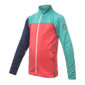 Weekendaanbieding Kinderfunctionele sweatshirt Sensor Coolmax Thermo Koraal/groen/donkerblauw 130