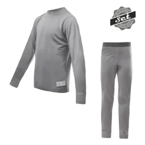 Seizoensaanbieding Kinder functioneel ondergoed set Sensor Merino Active Set Grijs 130