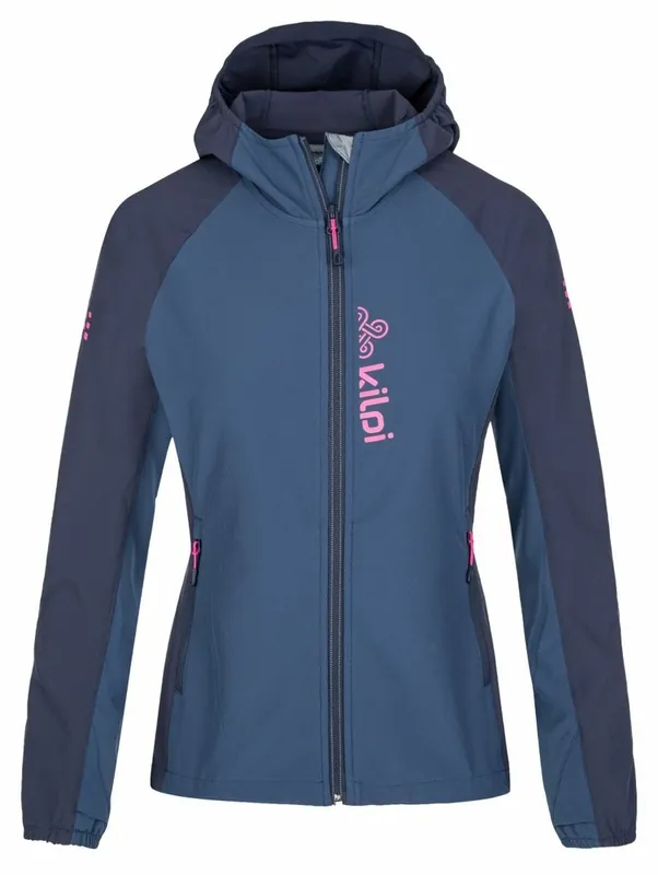 Koop Online Softshell hardloopjack voor dames Kilpi BALANS-W blauw XS