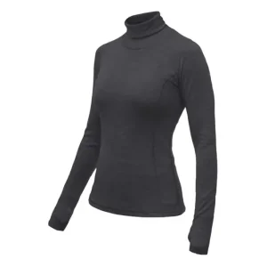 Functioneel T-shirt voor dames Sensor Merino Bold Roll Neck antracietgrijs S Nieuw