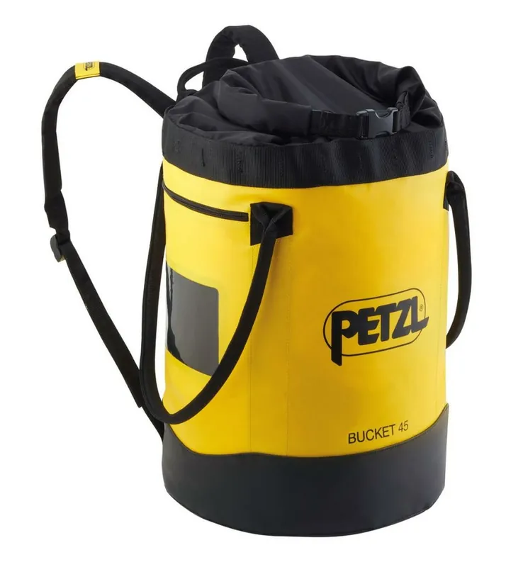 Materiaalzak Petzl Emmer 45L Geel Op = Op