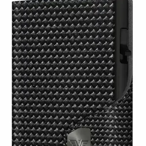 Portemonnee Tru Virtu Click & Slide leer diagonaal carbonzwart Flitsaanbieding